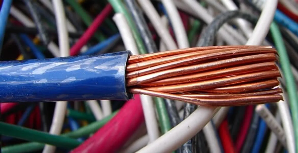 electrical wiring services showing exposed copper conductors and cable preparation in Birmingham, AL