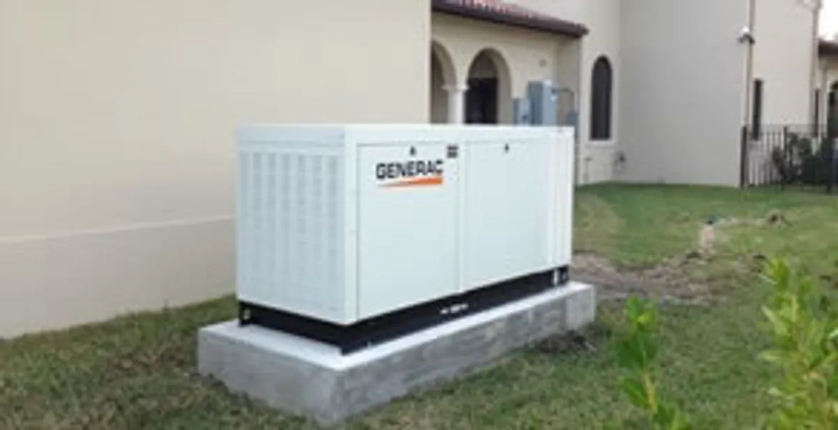 generator installation service showing standby generator professionally installed for residential power backup in Birmingham, AL