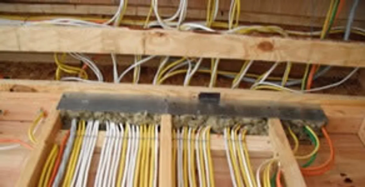 new construction wiring services with organized electrical rough-in performed by licensed electricians in Birmingham, AL