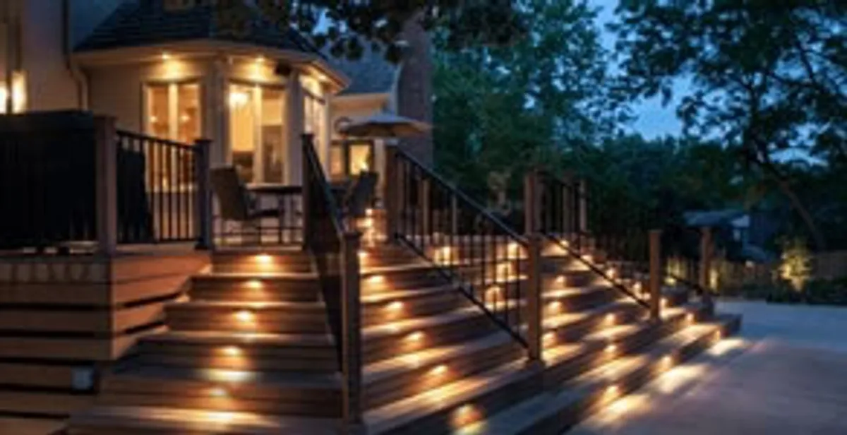 Residential electrician installing outdoor lighting for home safety in Birmingham, AL